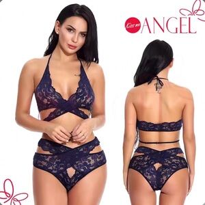 💥2/$33💥 Kiss Me Angel Lace Lingerie Set